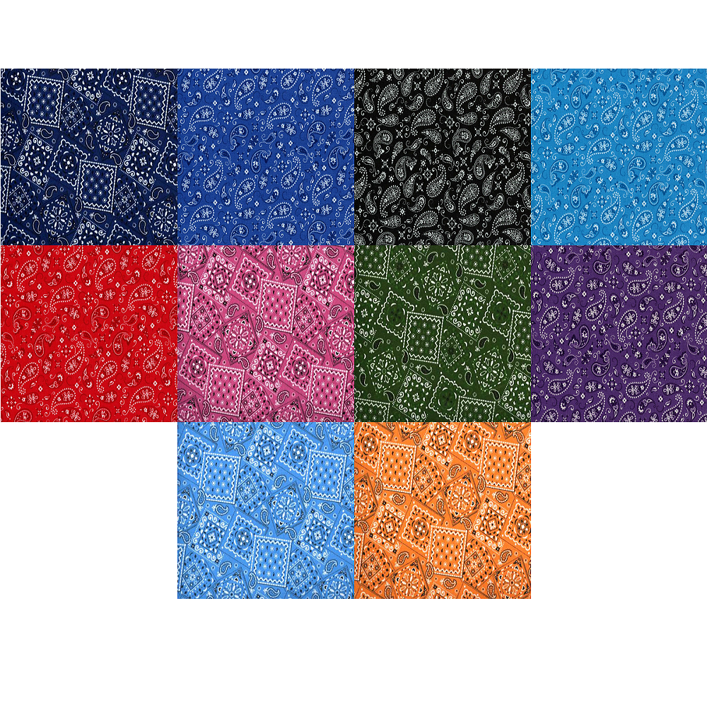 Charm Pack 5x5 Squares - Bandana Paisley - 40 5" Squares