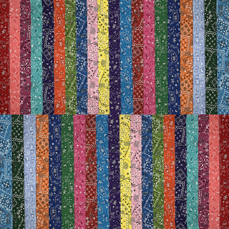 June Doe Fabric Collections - Bandana Paisley - 40-Strip Pack
