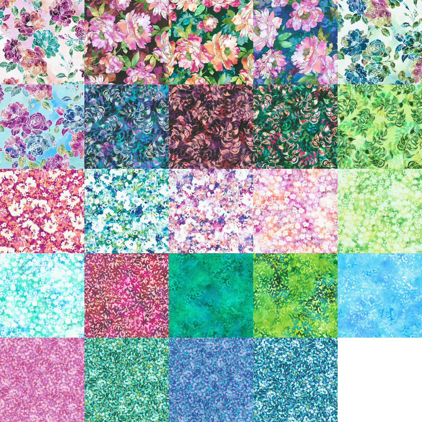 Robert Kaufman Bella Blossoms Roll-up - 40 Strip Roll