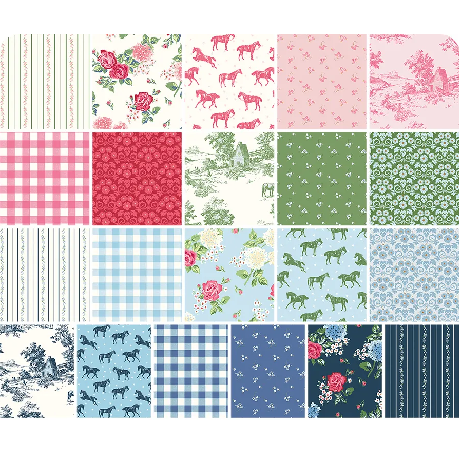 Riley Blake Bluegrass Charm - 40 Strip Rolie Polie