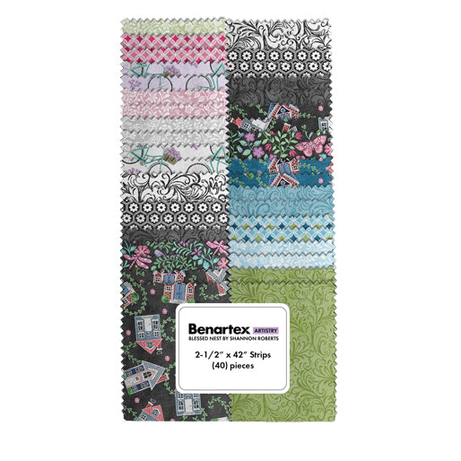 Benartex Blessed Nest Strip-pies - 40 2.5" Strips