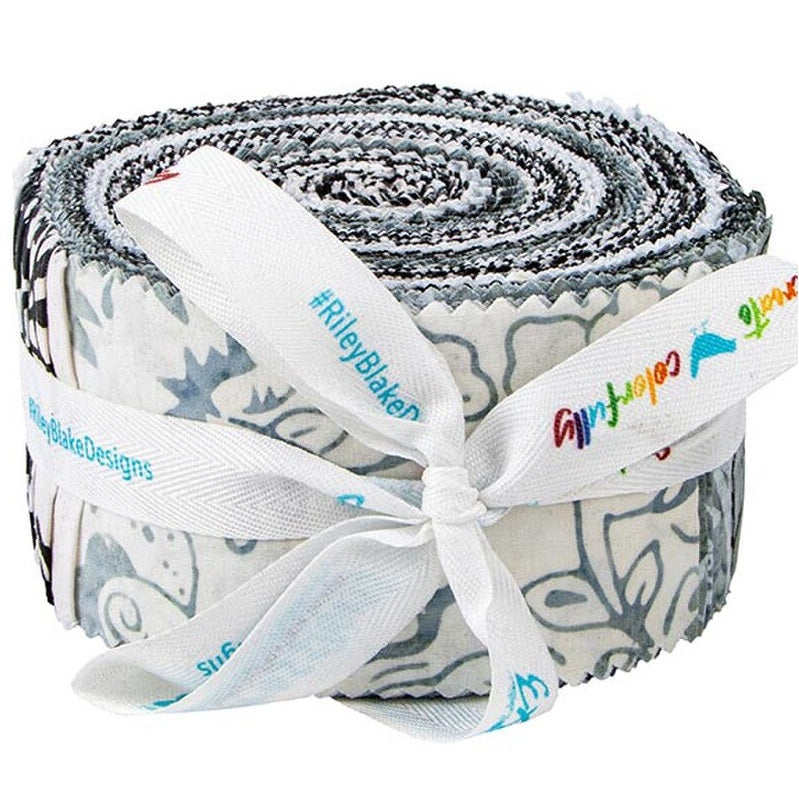Riley Blake Blooms At Dusk Expressions Batiks - 40 Strip Rolie Polie
