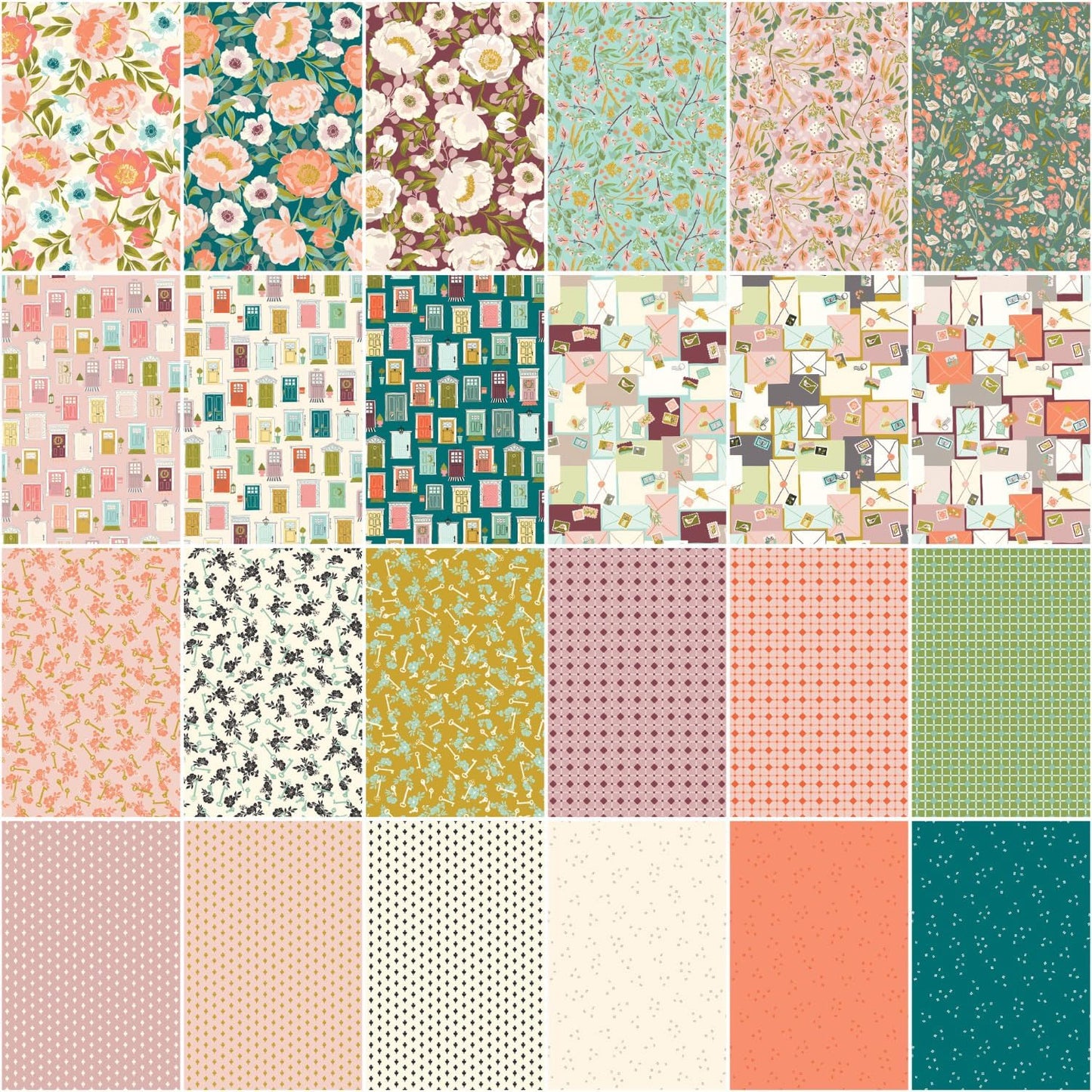 Riley Blake Blossom Lane - 40 Strip Rolie Polie