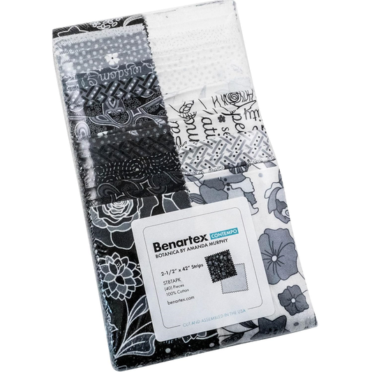 Benartex Botanica Strip-pies - 40 2.5" Strips