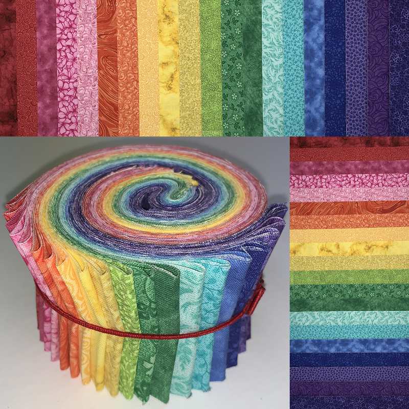Full Spectrum 2.5" Roll - 20 Fabrics, 20 Total Strips
