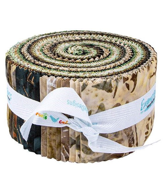 Riley Blake Canyon Drive (Places You'll Go) Expressions Batiks - 40 Strip Rolie Polie