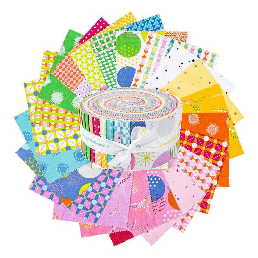 Riley Blake Celebrate - 40 Strip Rolie Polie
