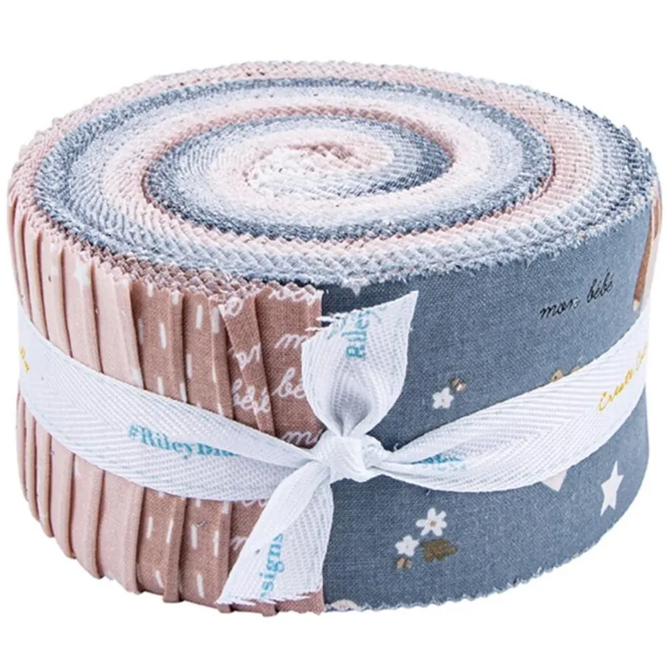 Riley Blake Cozy Bebe - 40 Strip Rolie Polie