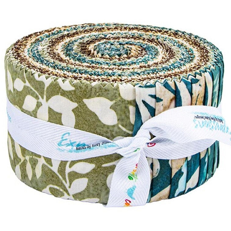 Riley Blake Cedar Stone Decorator Style (A) Expressions Batiks - 40 Strip Rolie Polie