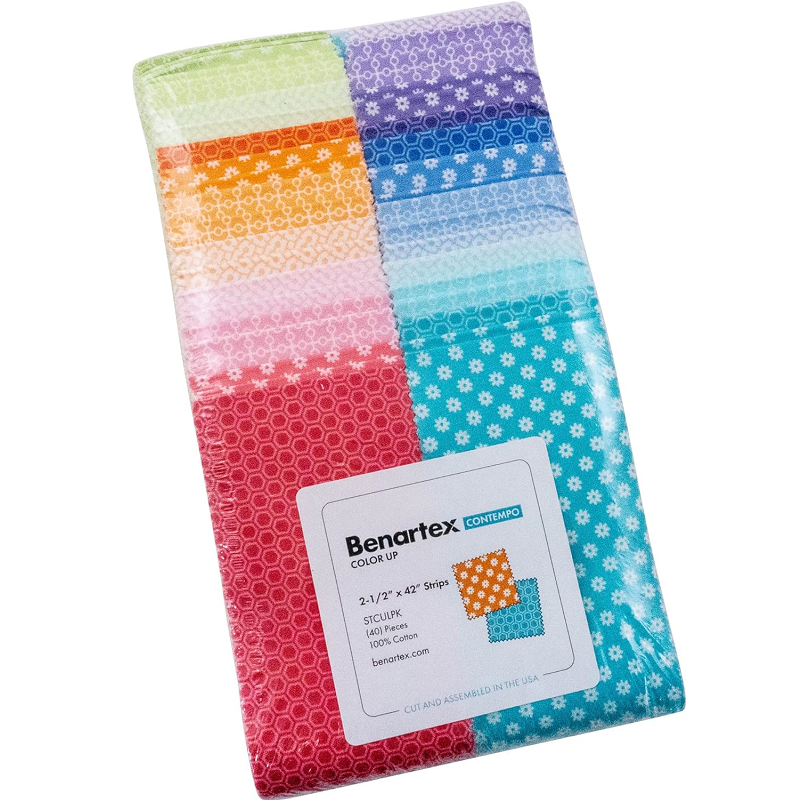 Benartex Color Up Strip-pies - 40 2.5" Strips