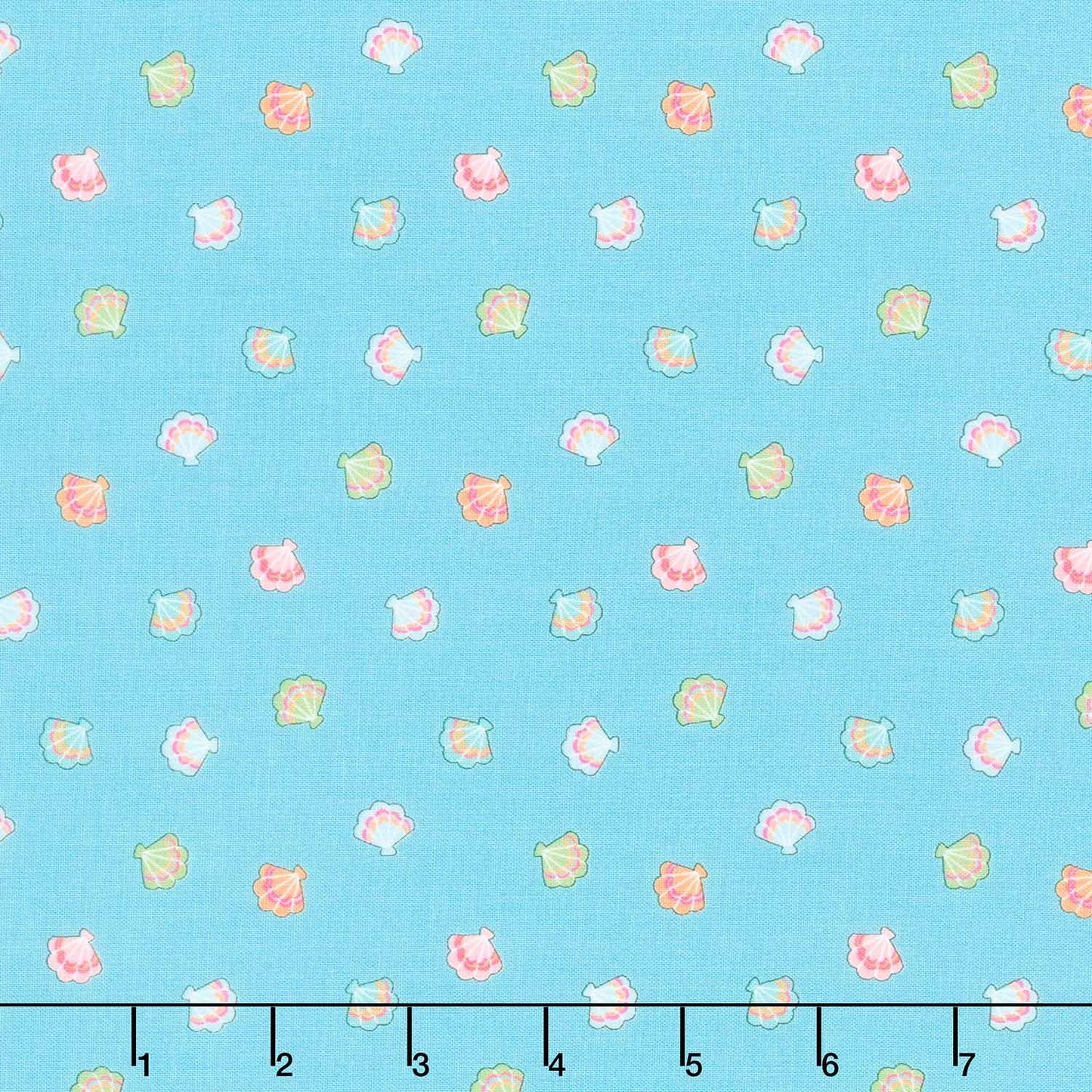 (3.5 yd) Riley Blake Mer-Mazing C14193 Blue Shells