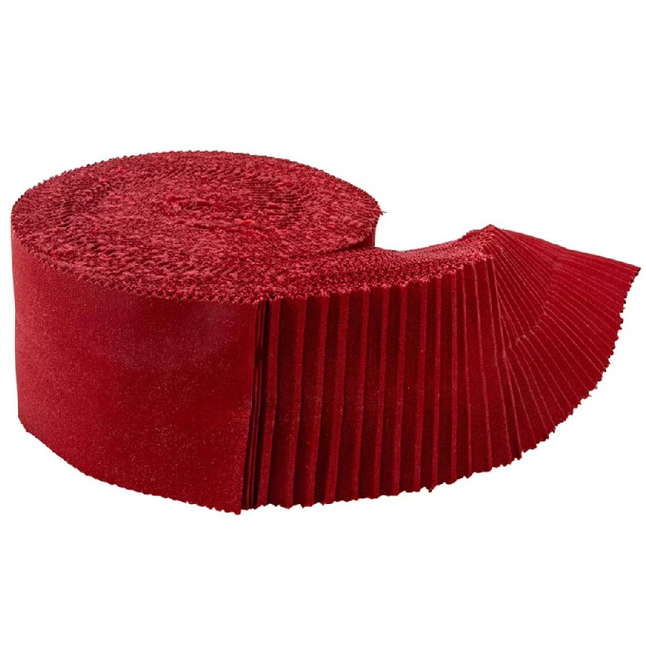 Riley Blake Confetti Cottons Dahlia Red - 40 Strip Rolie Polie
