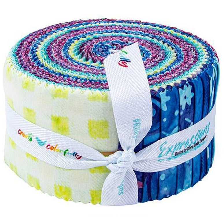 Riley Blake Daisy Dots Expressions Batiks - 40 Strip Rolie Polie