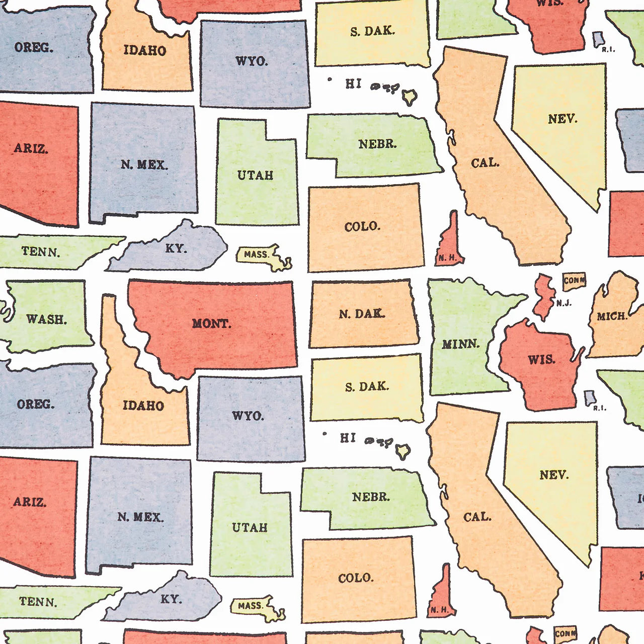 (5 yd) Riley Blake Old School C14957-Off White States