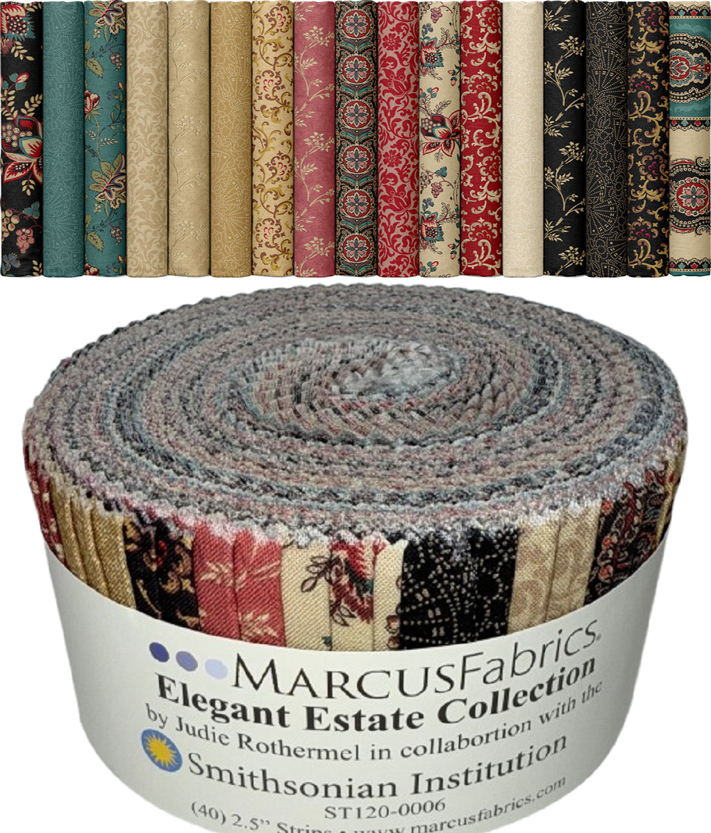 Marcus Fabrics - Elegant Estate Collection (Smithsonian Institute) - 40 2.5" Strips