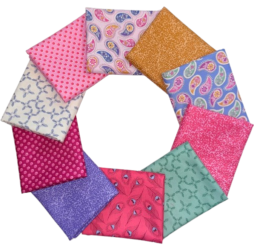 Andover "Enchanted Blooms" Half-yard Bundle - 10 Fabrics, 5 Total Yards