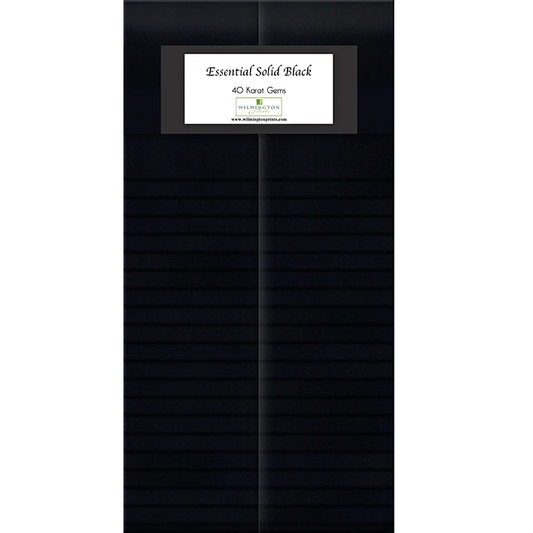Wilmington Prints - 40 Karat Gems - Essentials Solid Black