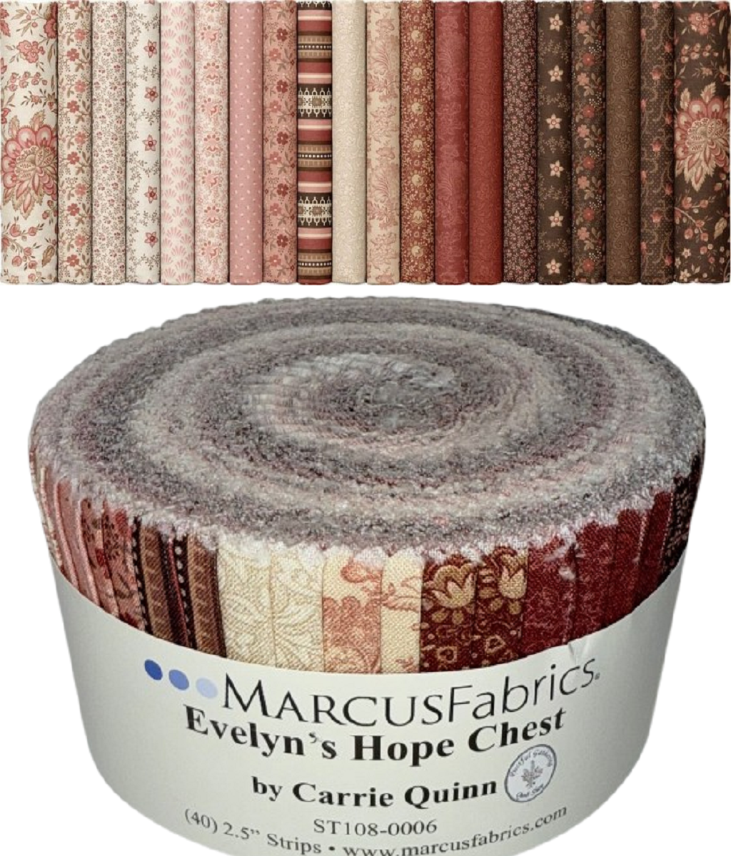Marcus Fabrics - Evelyn's Hope Chest by Carrie Quinn - 40 2.5" Strips