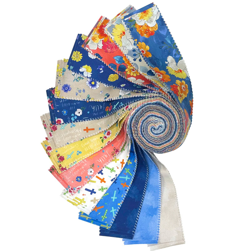 Clothworks - Faith - 40 2.5" Strips