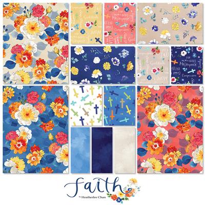 Clothworks - Faith - 40 2.5" Strips
