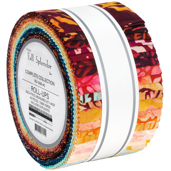 Robert Kaufman Artisan Batiks: Fall Splendor Roll-up - 40 Total Strips