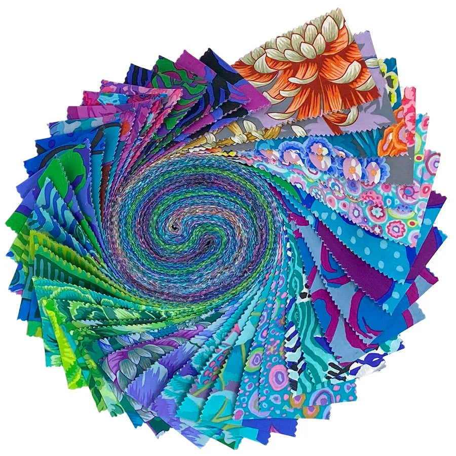 Free Spirit - Kaffe Fassett Collective - August 2025 Cool Colorway - 40 Strip Design Roll