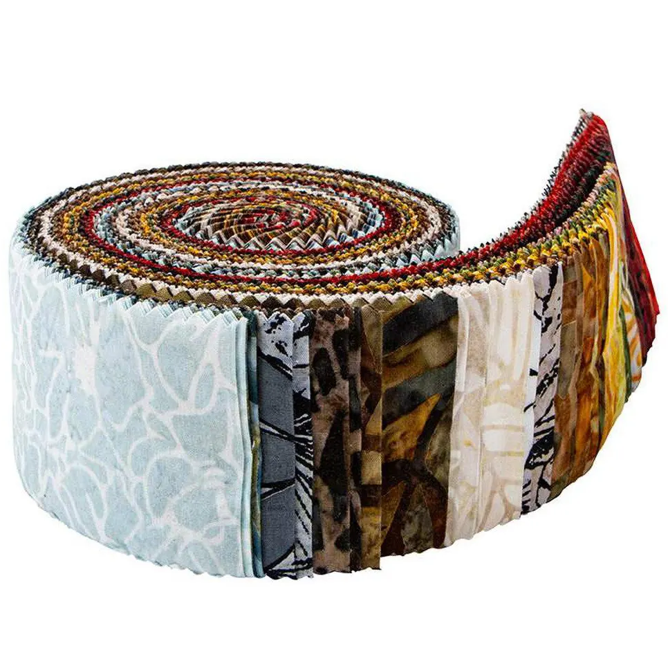 Riley Blake Expressions Batiks "Floral Reflections" - 40 Strip Rolie Polie