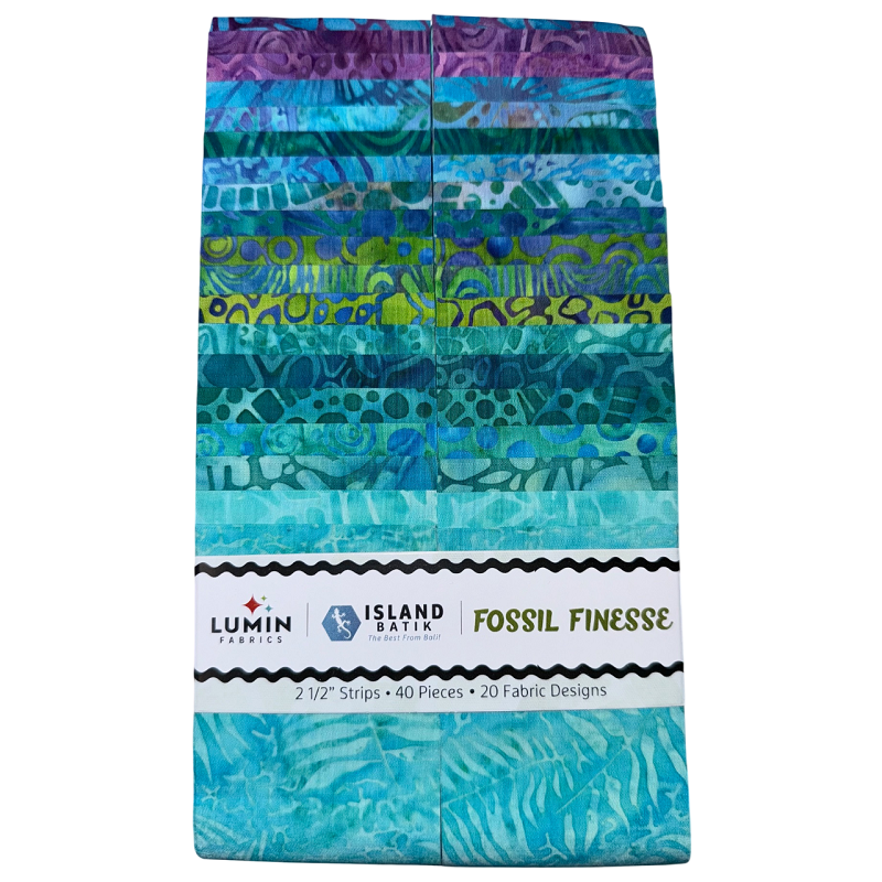 Island Batik - Fossil Finesse - 20 Fabrics, 40 Total Strips