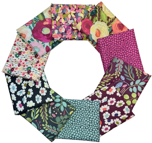 Riley Blake "Fragrant Fields" Half-yard Bundle - 10 Fabrics, 5 Total Yards
