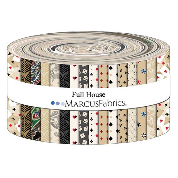 Marcus Fabrics - Full House by George McCartney - 40 2.5" Strips/Jelly Roll