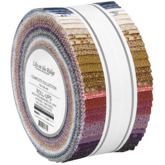 Robert Kaufman Life On The Ridge Roll-up - 40 Strip Jelly Roll
