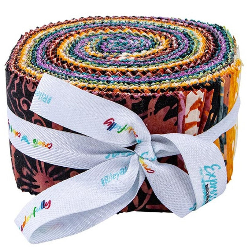 Riley Blake Garden Fresh Expressions Batiks - 40 Strip Rolie Polie