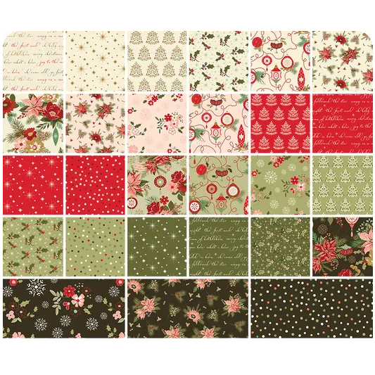 Charm Pack 5x5 Squares - Riley Blake Glisten 5-inch Stacker - 40 5" Square