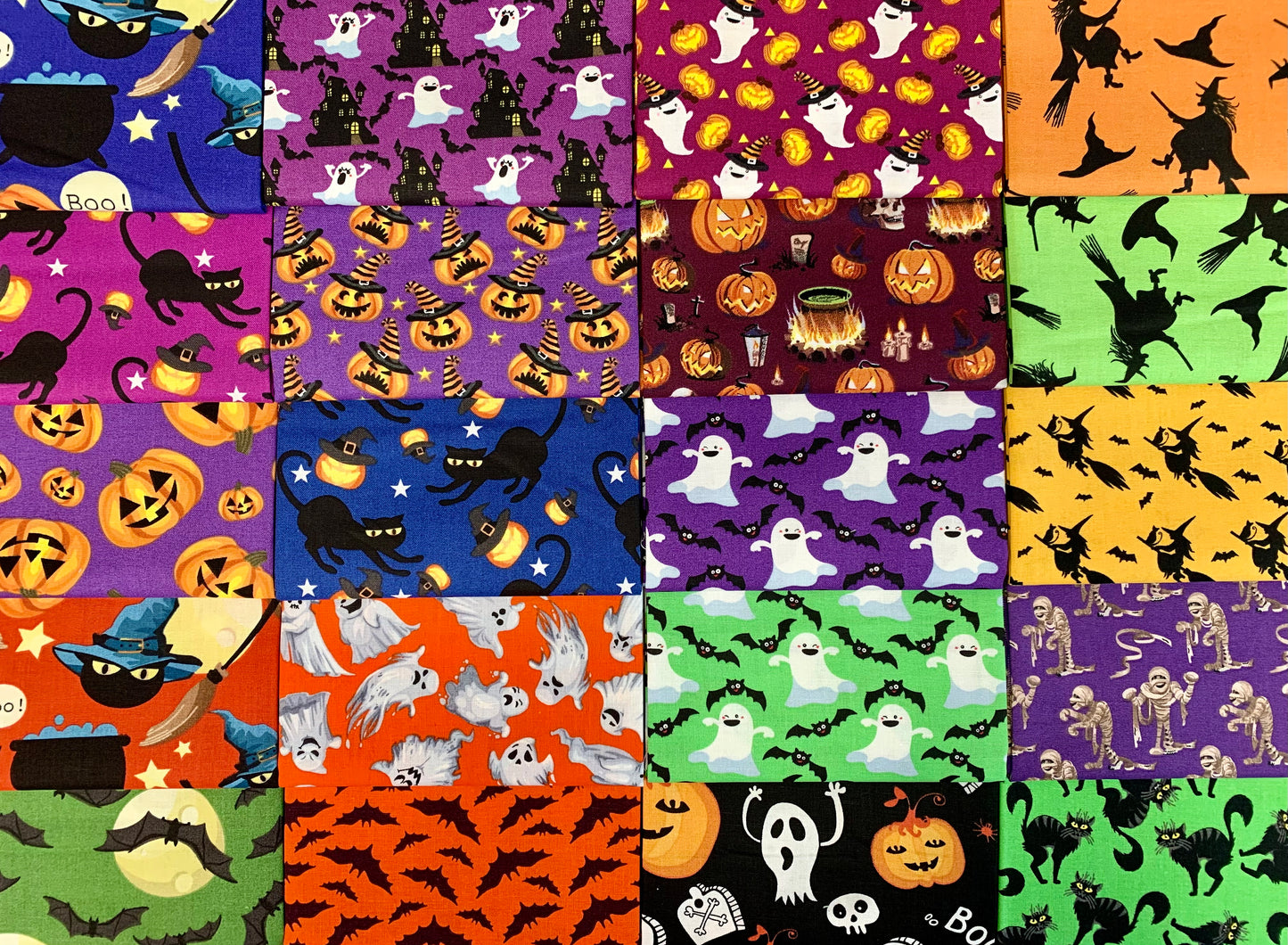 Craft Halloween Fat Quarter Bundle - 20 Fabrics, 20 Total Fat Quarters