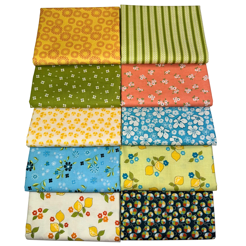 Riley Blake "Here Comes The Sun" Half-yard Bundle - 10 Fabrics, 5 Total Yards