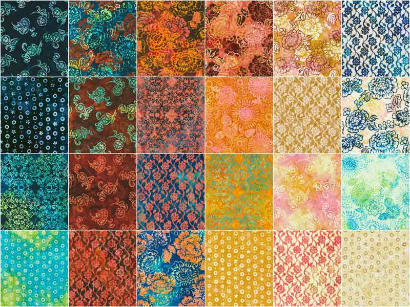 Robert Kaufman Artisan Batiks: Hermosa Roll-up - 40 Total Strips