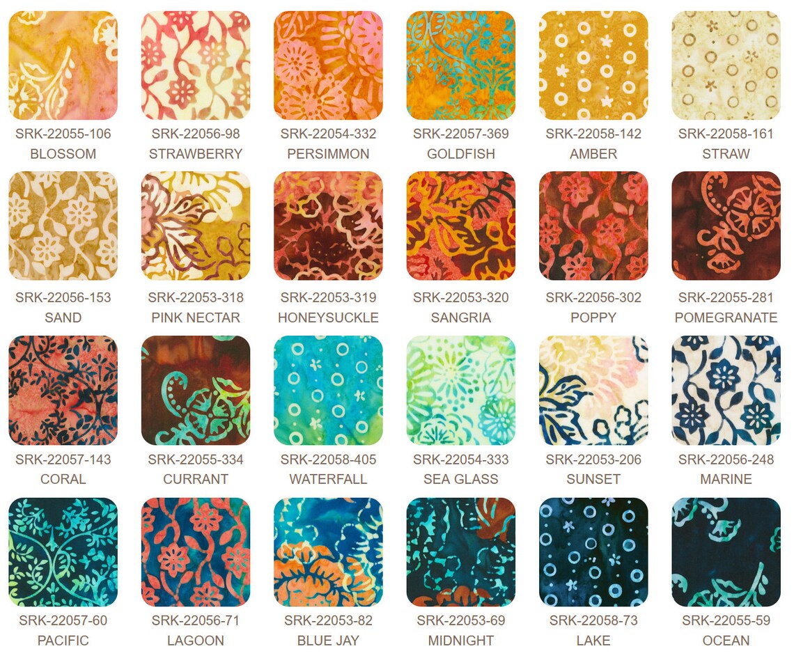 Robert Kaufman Artisan Batiks: Hermosa Roll-up - 40 Total Strips
