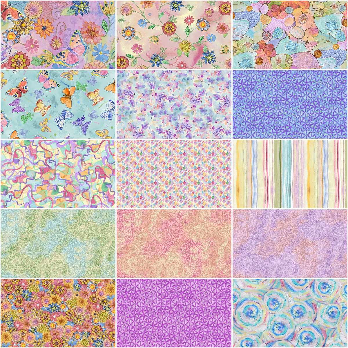 Timeless Treasures - Love Spell - 40 2.5" Strips/Jelly Roll