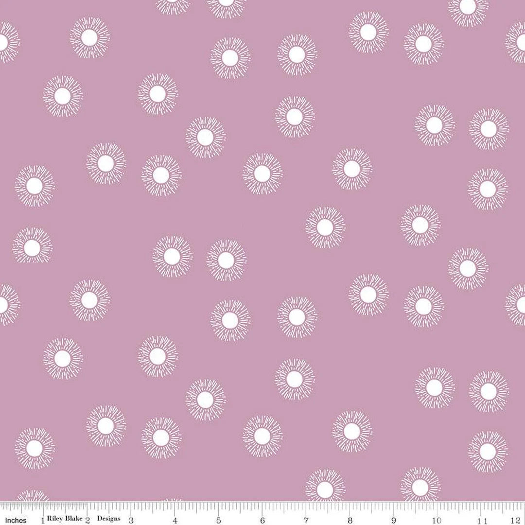 (5 yd) Riley Blake Moonchild Thistle Sunrise C13824