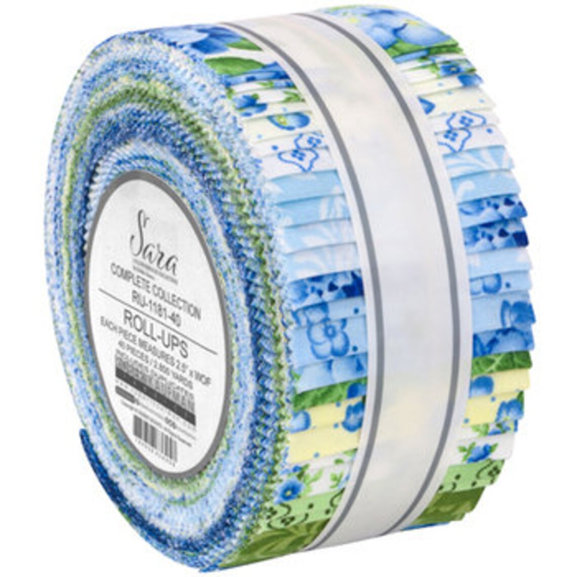 Robert Kaufman Flowerhouse: Sara Roll-up - 40 Strip Roll