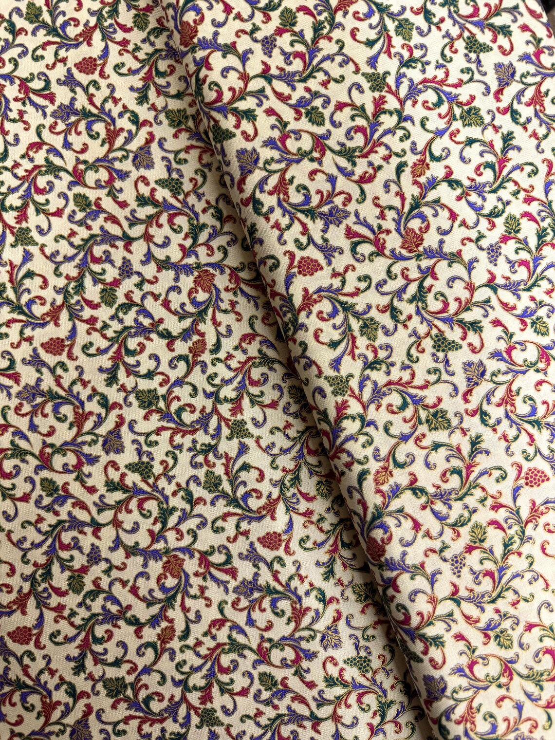 (4 yd) Robert Kaufman Nature's Harvest Grape SRKM-20907-18