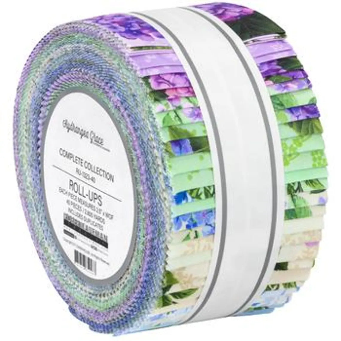 Robert Kaufman Hydrangea Grace Roll-up - 40 Strip Roll