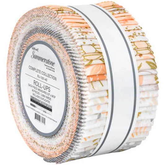 Robert Kaufman Summerstone Roll-up - 40 Strip Roll