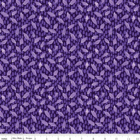Riley Blake "Plum Petals" Half-yard Bundle - 10 Fabrics, 5 Total Yards