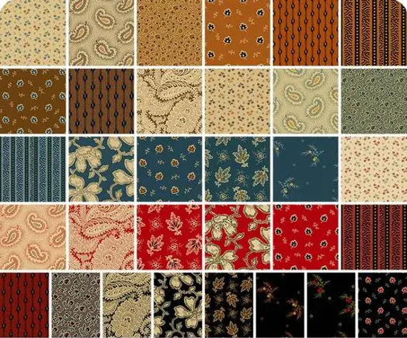 Charm Pack 5x5 Squares - Andover Carolina By Jo Morton - 40 5" Squares