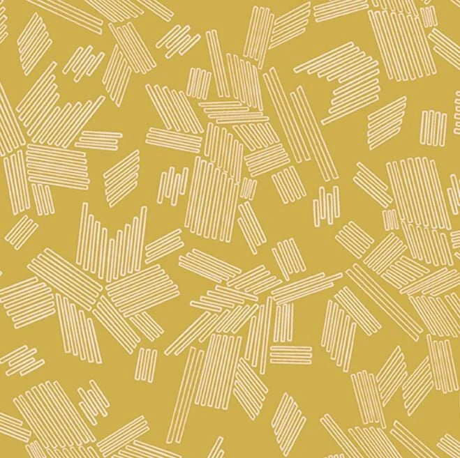 (1.5 yd) Andover/Makower UK Wandering 762-4 Wandering Gold