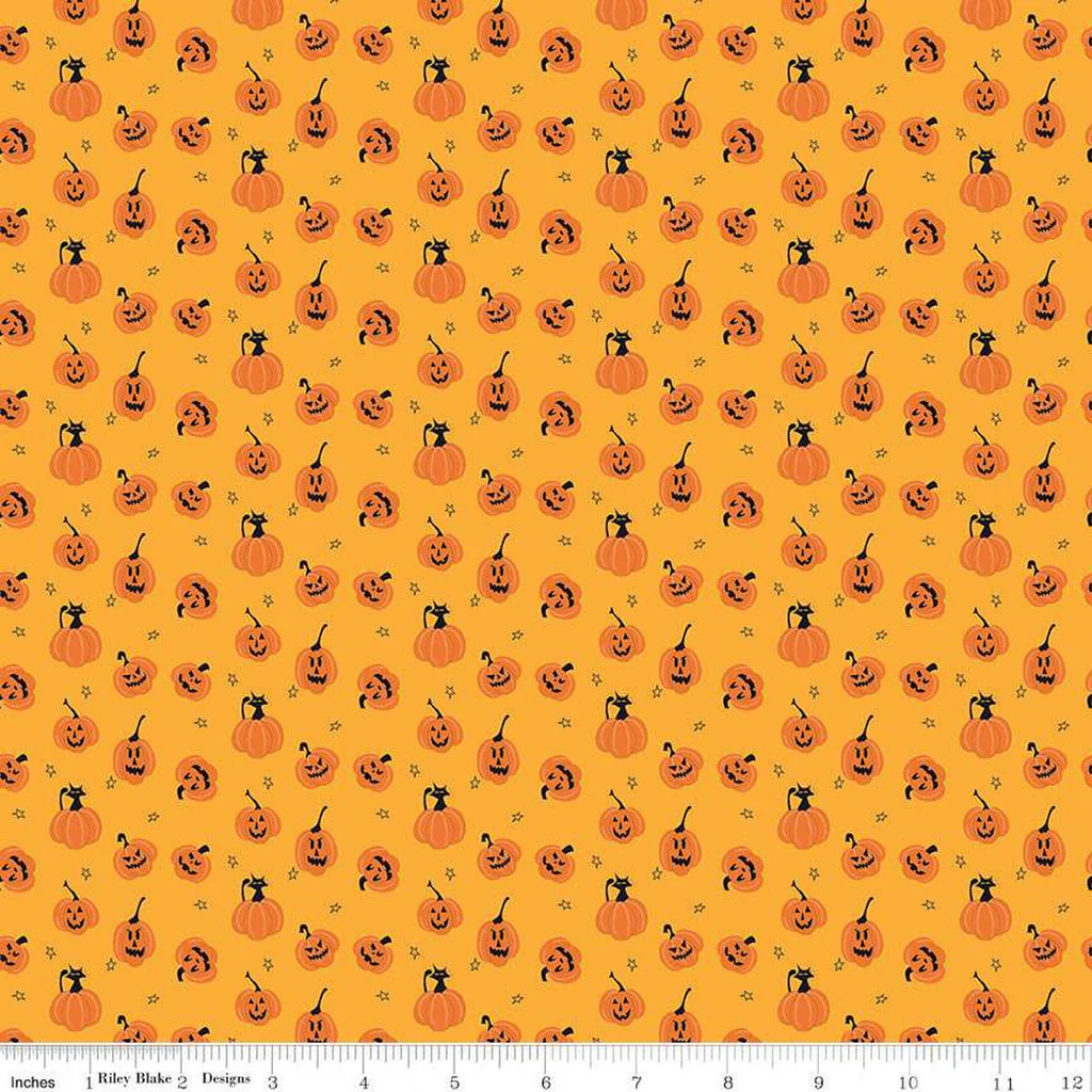 Riley Blake "Beggar's Night" (Halloween) Half-yard Bundle - 10 Fabrics, 5 Total Yards