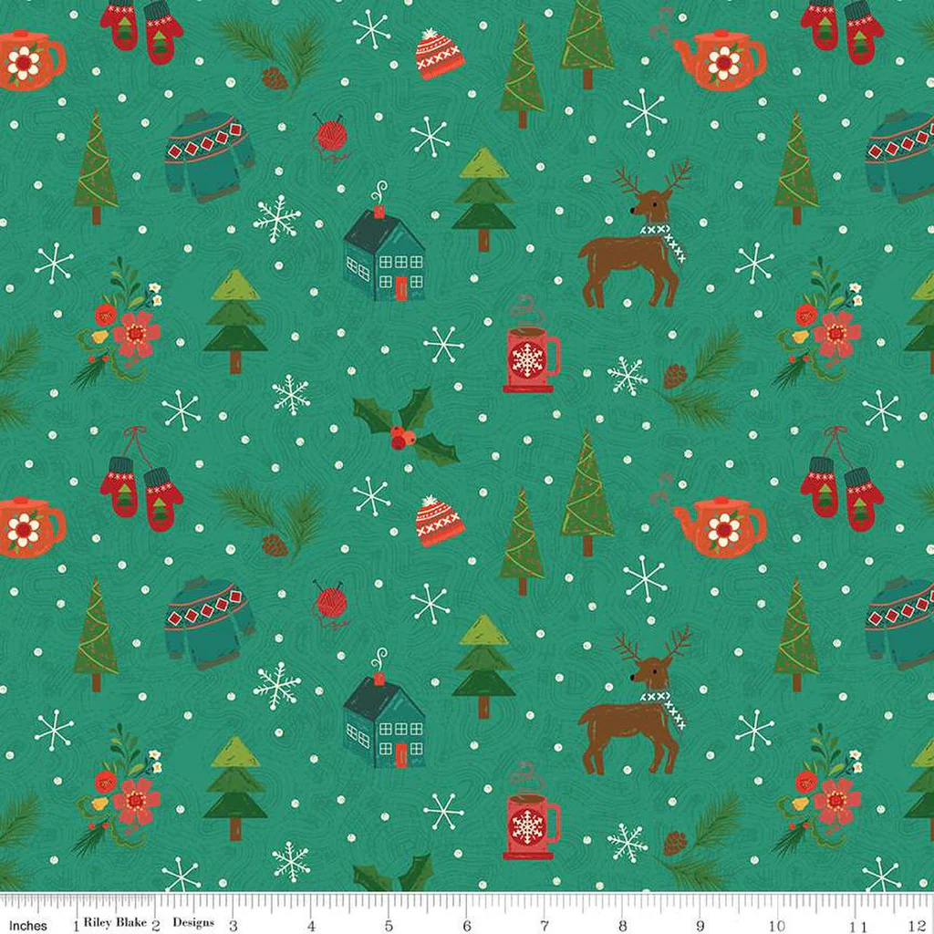 Riley Blake "In From The Cold" Half-yard Bundle - 10 Fabrics, 5 Total Yards