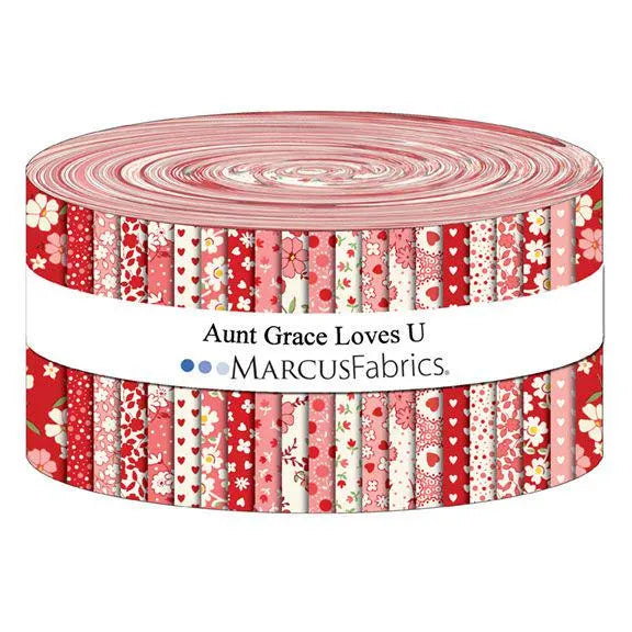 Marcus Fabrics - Aunt Grace Loves U by Judie Rothermel - 40 2.5" Strips/Jelly Roll