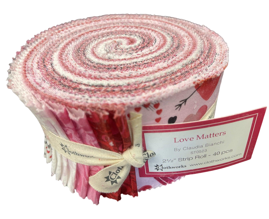 Clothworks - Love Matters - 40 Strip Jelly Roll